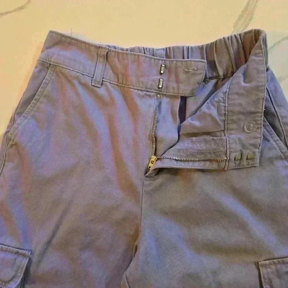 Forever 21 Womens Cotton Cargo Jogger Pants Lilac Purple Size Small - Picture 2 of 9